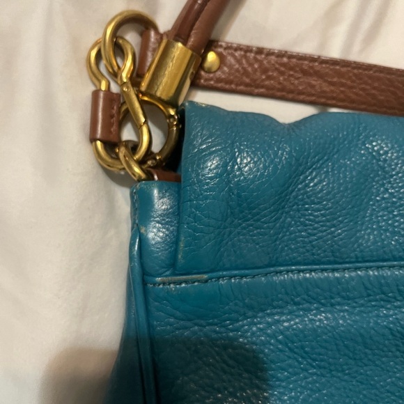 Marc by Marc Jacobs Leather Teal and Brown Women's Bag - Picture 3 of 4